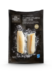 atlantic cod loins in Arctic Royal bag